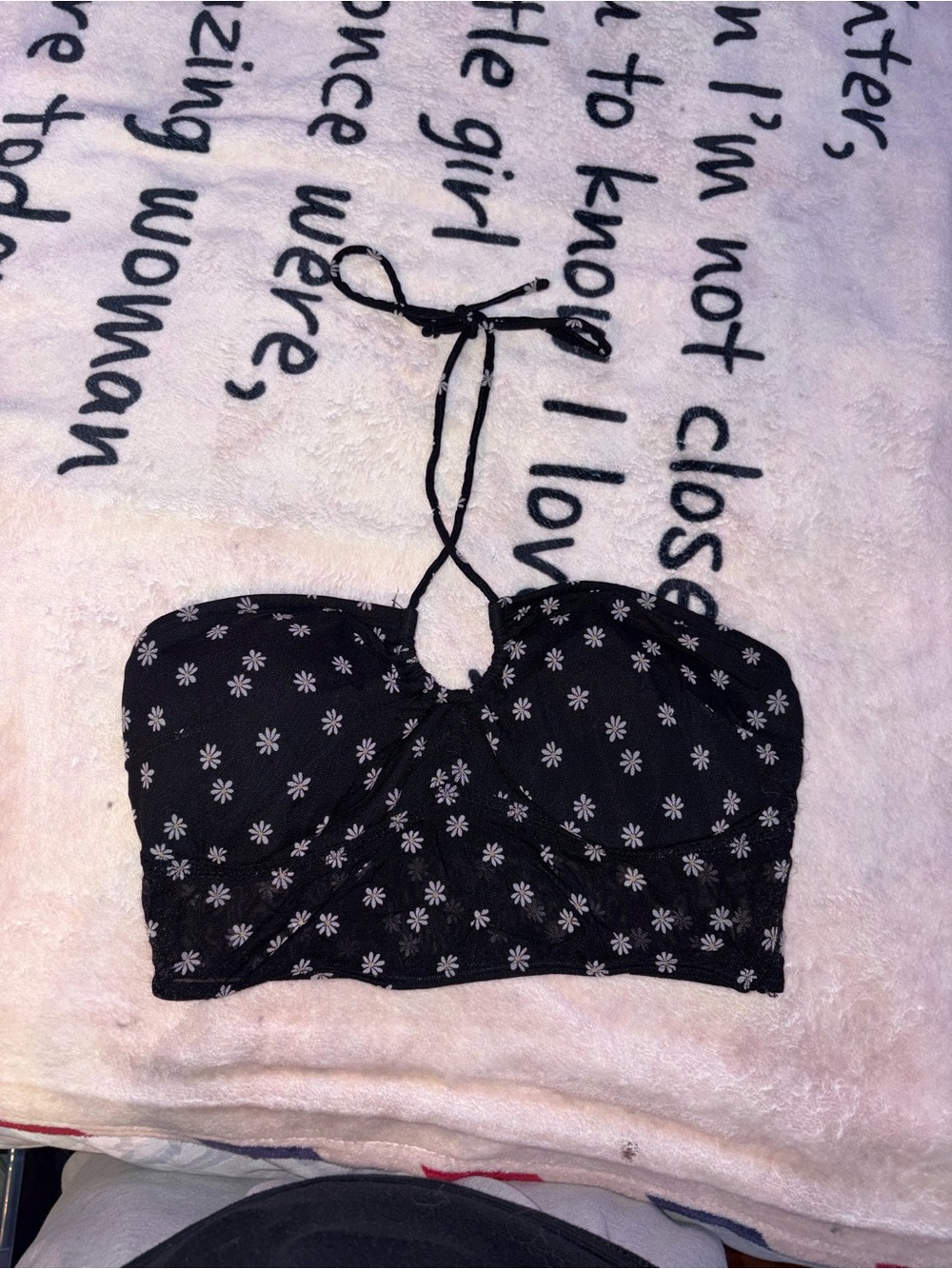 Black crop top